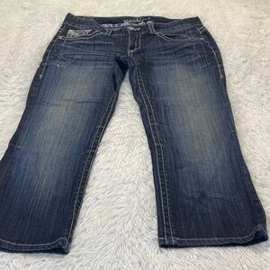 Maurices ORIGINAL Dark Blue Ankle Jeans/Capris WOMENS SIZE 7/8 denim